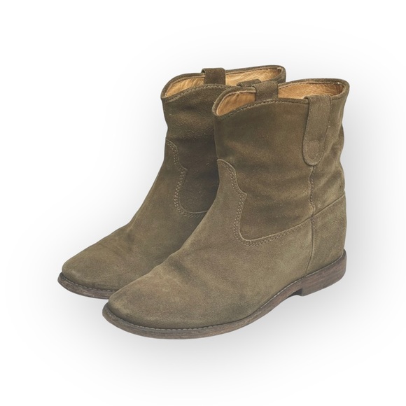 Isabel Marant 𖤐 Alessandra Ambrosio’s Crisi Slouchy Suede Boot 𖤐 Taupe 𖤐 36 - Picture 9 of 17